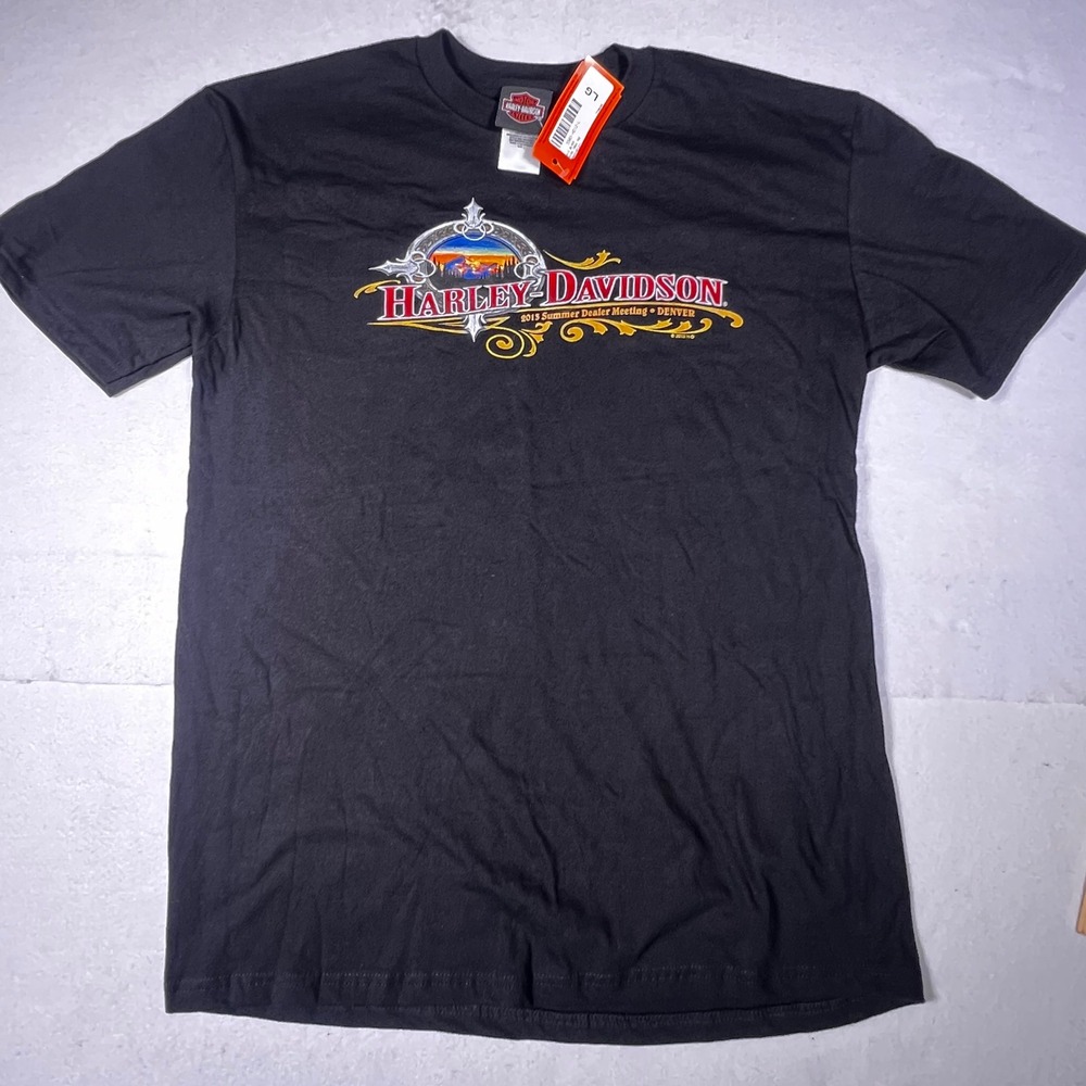 Harley-Davidson 2013 Summer Dealer Meeting Denver T-Shirt Black Large NWT